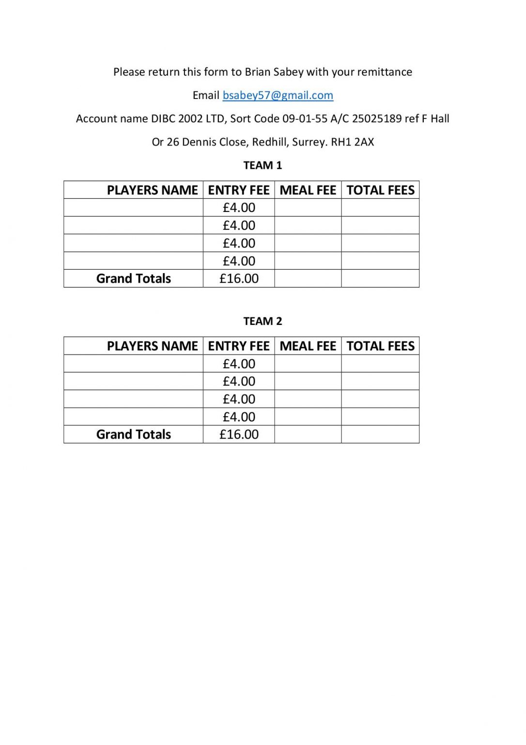 FRANK HALL TROPHY AT DONYNGS IBC Redhill Bowling Club